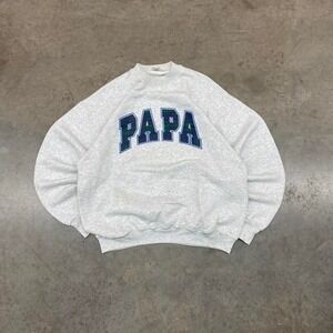 Vintage Papa Crewneck Sweatshirt Fruit of the Loom Men's Size XL